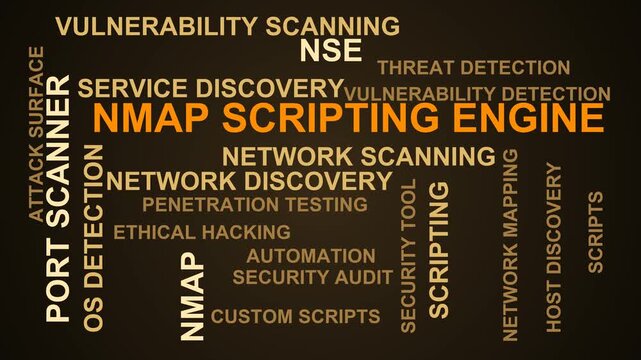 Nmap Scripting Engine Word Cloud