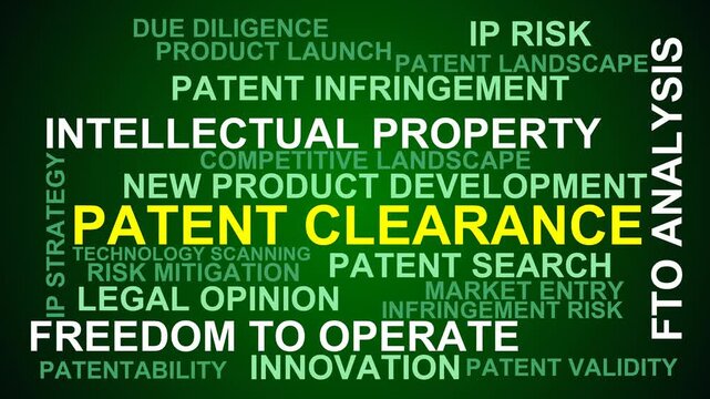 Patent Clearance Word Cloud