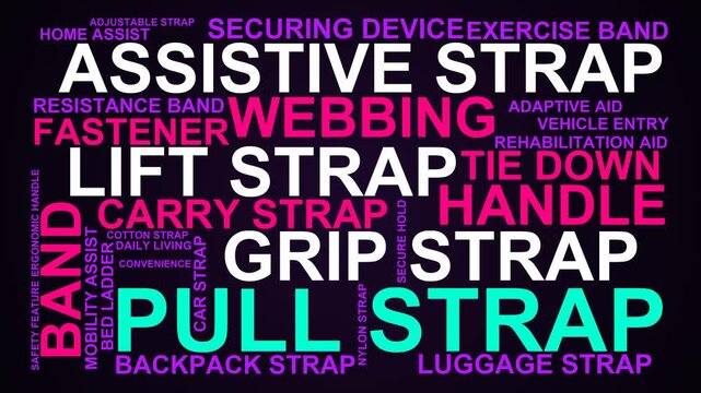 Pull Strap Word Cloud