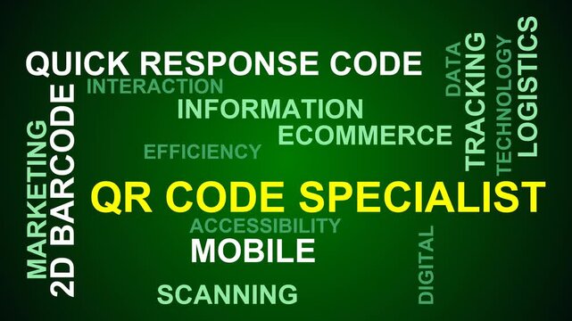 Qr Code Specialist Word Cloud