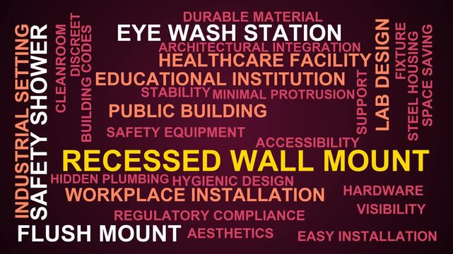 Recessed Wall Mount Word Cloud