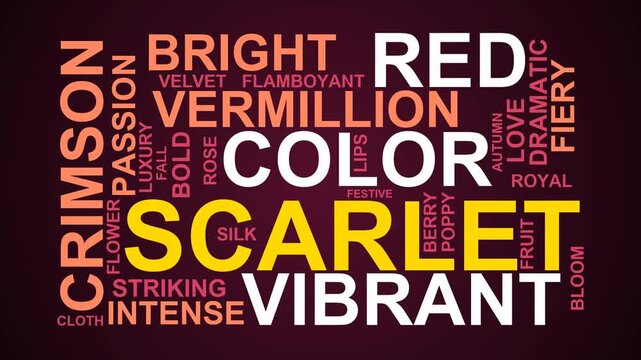 Scarlet Word Cloud