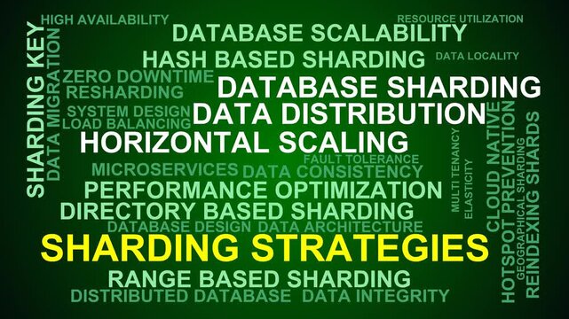 Sharding Strategies Word Cloud