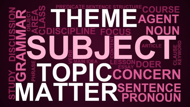 Subject Word Cloud
