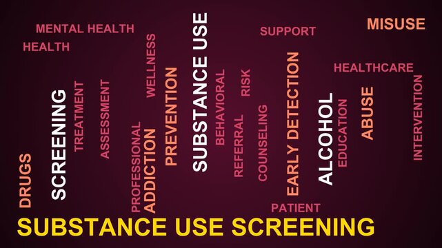 Substance Use Screening Word Cloud