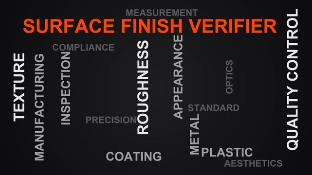 Surface Finish Verifier Word Cloud