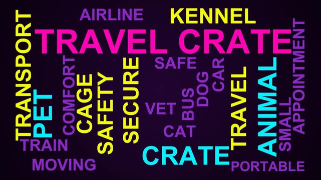 Travel Crate Word Cloud