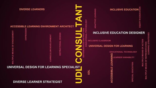 Udl Consultant Word Cloud