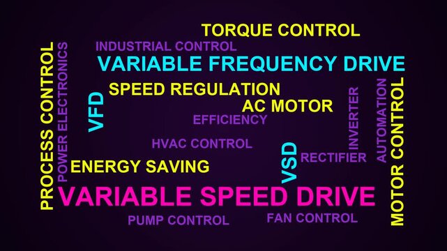 Variable Speed Drive Word Cloud