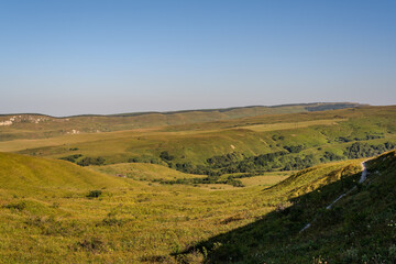 Obraz premium Kislovodsk National Park is the largest city park in Europe. Here, for the first time in Russia (in 1901), a route for therapeutic walking was laid out - a terrain cure.
