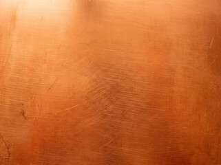 Naklejka premium copper metallic texture background, smooth flat surface, warm orange copper tone, rich industrial feel, high resolution macro detail, commercial stock photo