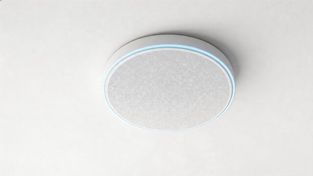 Round ceiling speaker with blue light