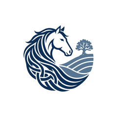 Fototapeta premium Horse Head Logo Design Element.