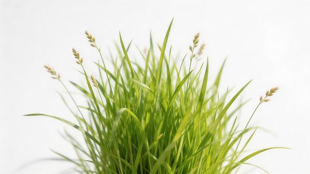Green grass with seed heads