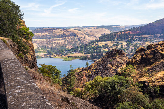 Beautiful view of the Columbia River in Oregon