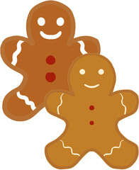 Obraz premium gingerbread man isolated on white