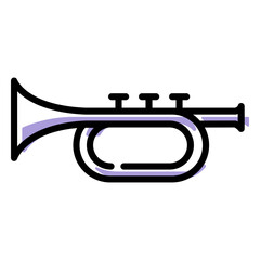 Music trumpet instrument icon © Vexels