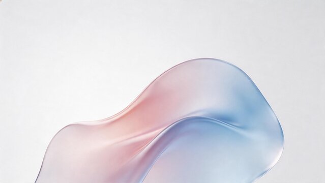 Abstract flowing shape with gradient colors
