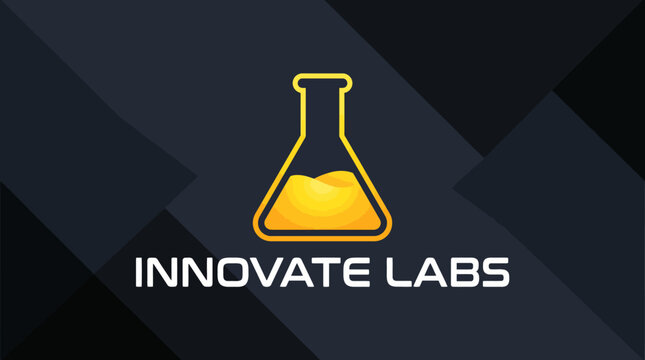 Innovate Labs logo with beaker icon.