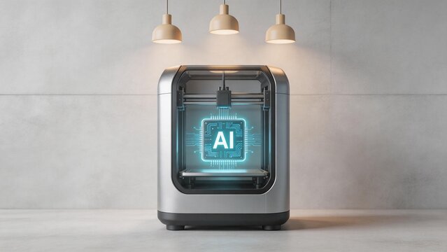 3D printer with AI circuit display