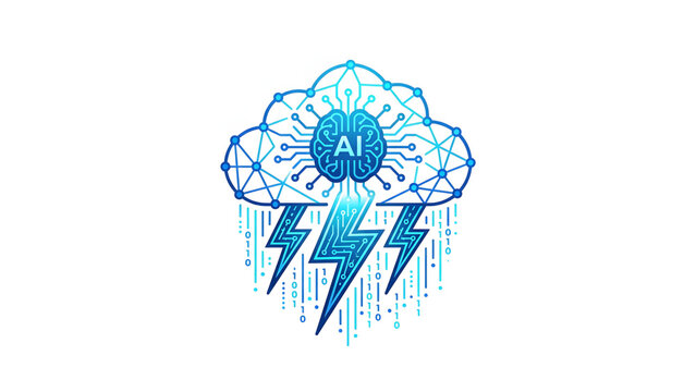 Artificial Intelligence Cloud Computing Concept