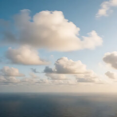 Naklejka premium Minimal cloud composition