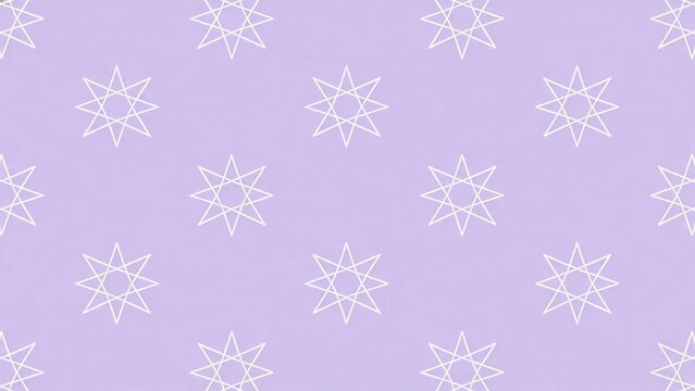 White star pattern on purple background