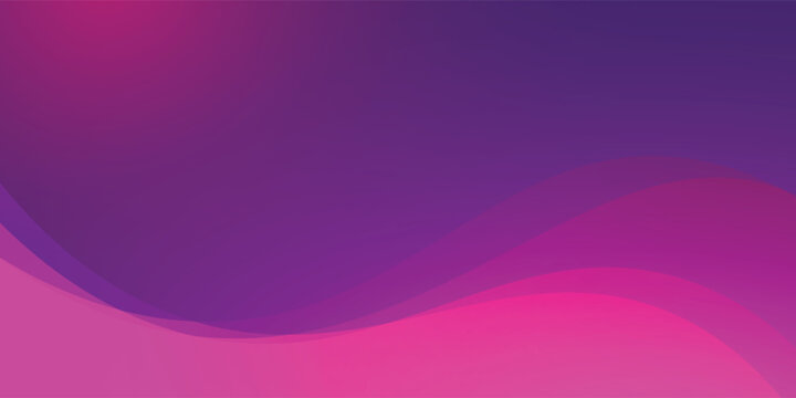 Abstract modern background with smooth flowing gradient waves in vibrant pink and purple tones. Creative element design in vetor illustration