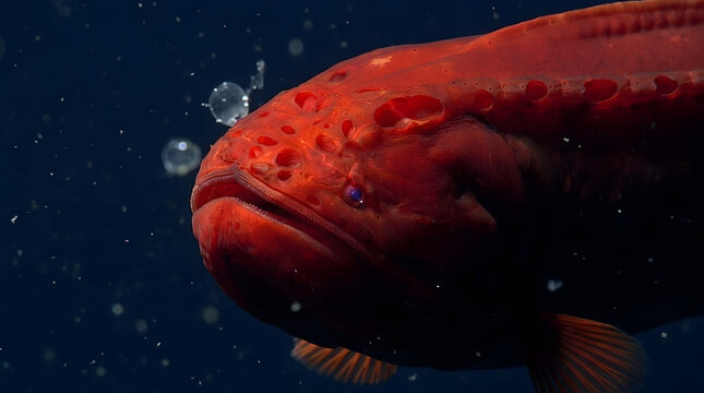 flabby whalefish extreme closeup