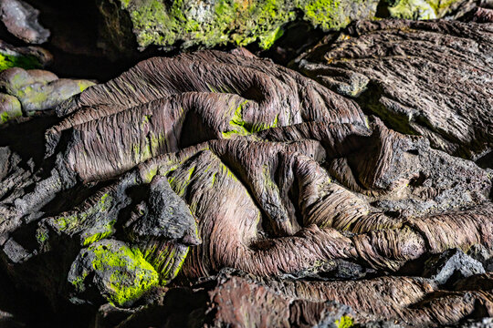 Ropy Pahoehoe Lava Lava Tube Craters of the Moon Idaho