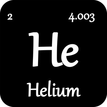 Helium formule color line icon. Pictogram for web page, mobile app, promo