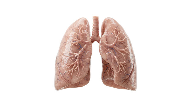 Detailed 3D Render of Human Lungs Anatomy for Medical Education 6.