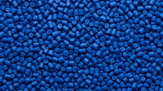 Plastic grade blue polymer granules for pipe extrusion and petrochemical use