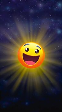 Emoji face reacting close-up through confusion and realization, supporting reaction stickers, learning feedback, social media response, chat messaging, online comments, and education app media.