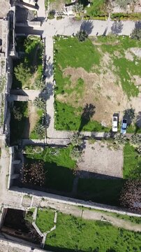 Aerial View Historical Castle 