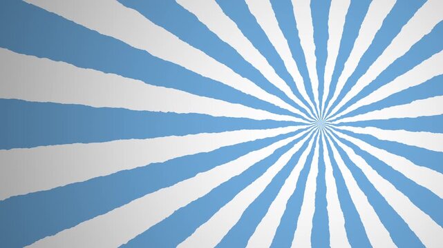 Sunburst argentina abstract pattern background motion graphic with copyspace, suitable for patriotic events, historical presentations, or creative design projects.