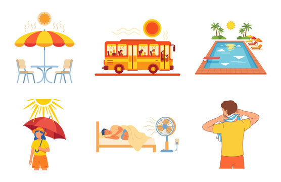 Summer Heat Wave Management and Daily Activities Collection Set