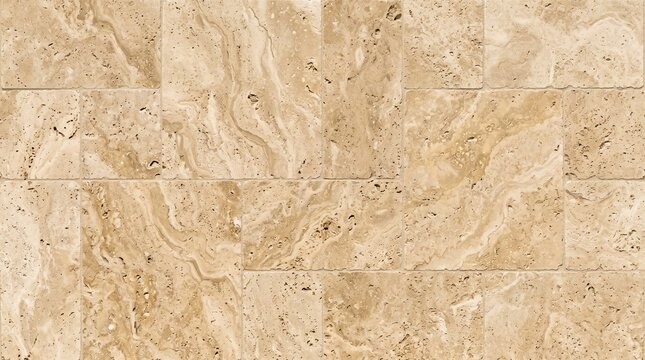 Beige travertine marble tile flooring texture background with travertine flooring material interior background construction architecture covering decorative finishing limestone ornamental