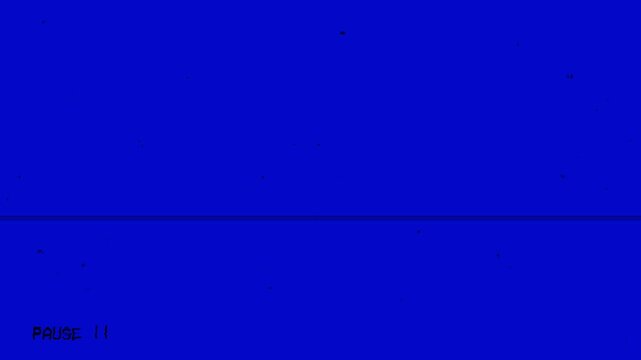 4K Vintage VHS Pause Screen Align Middle with Scratches, Dust Particles, and Old Film Effect - Transparent Logo, Analog TV Noise, Retro Looping Overlay