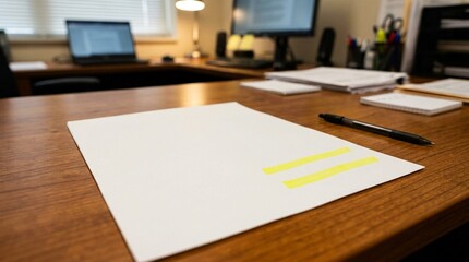 Clinical trial consent form in two languages with highlighted signature fields on a research coordinator desk - Healthcare and Hospital Stock Photo