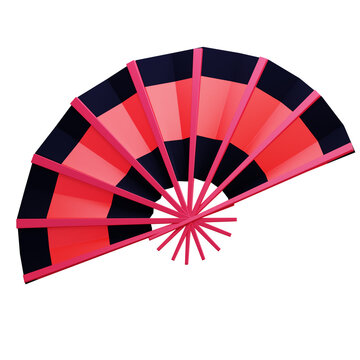 3D Flamenco Fan Spanish Dance Accessory Red Pink Abanico Traditional Performance Tool