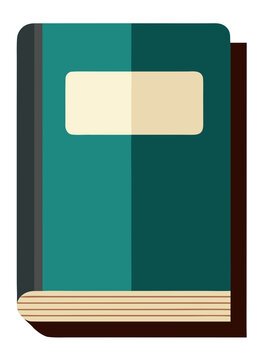Closed hardcover book with blank label cover.