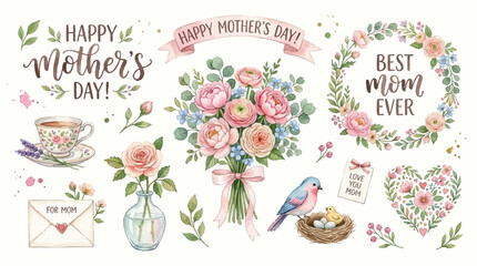 Happy Mother's Day celebration with flowers and heartwarming gifts © Avra