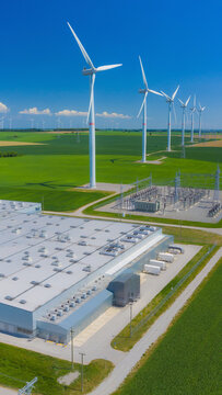 Wind Farm Powered AI Data Center