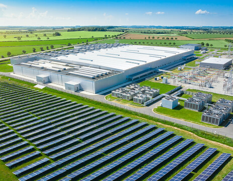 Solar-Powered AI Data Center Campus