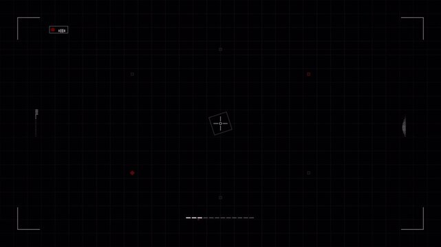 Digital Surveillance Interface Monitor HUD for Security Recording Simulation CAM 1 Cinematic Overlay 4k video