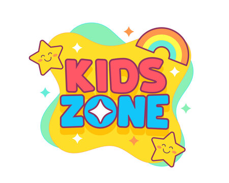 colorful kids play zone backdrop for children fun