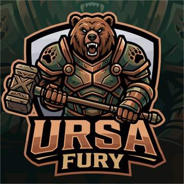 Ursa Fury Armored Bear Logo