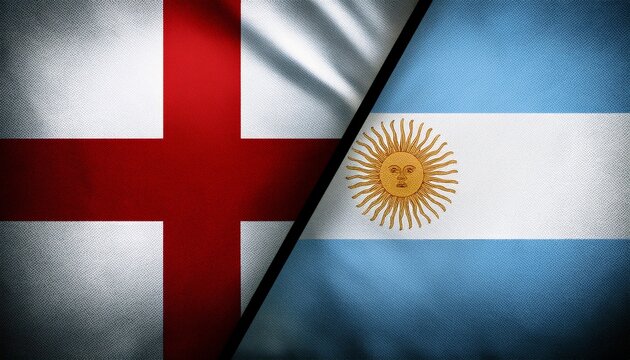 england flag and argentina flag wallpaper background