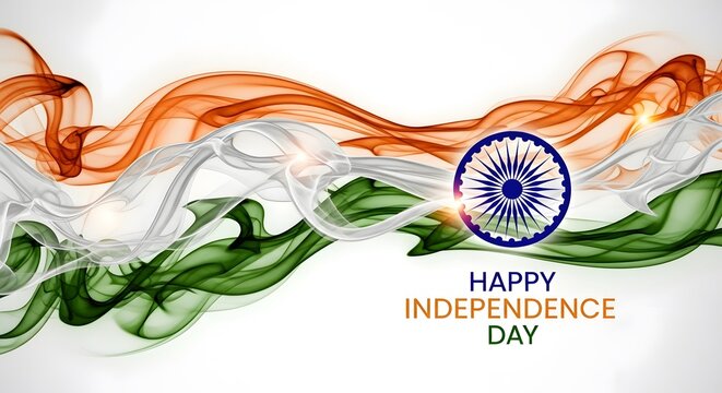 Happy independence day india celebratory background